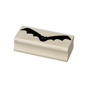 Bat 6 Silhouette Kunst Briefmarke Gummistempel