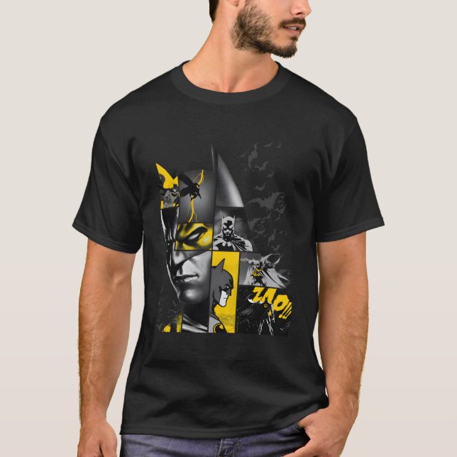 Bat 80 Years Bat Panels Dark T-Shirt (Vorderseite)