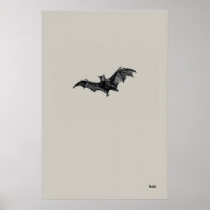 BAT A3 A4 Mattes Kunstdruck. Vintage viktorianisch Poster
