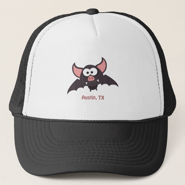 Bat - Austin, Texas Truckerkappe (Vorderseite)