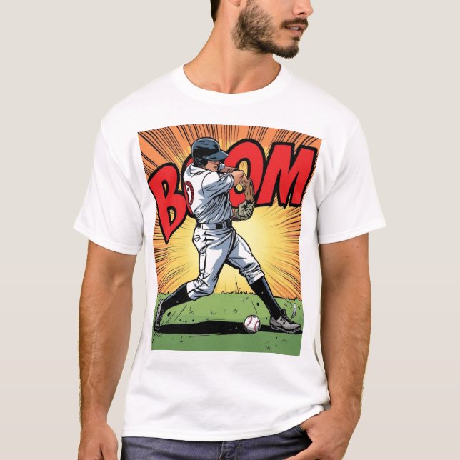 Bat Ball Boom T20 Cricket Graphic Tee (Vorderseite)