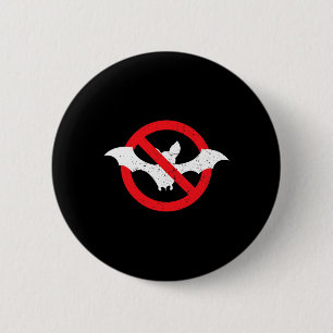 Bat Ban Halloween Vampire Spooky Button