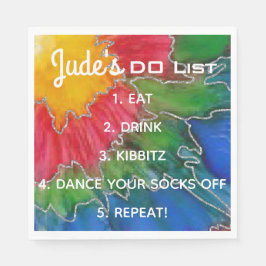 Bat Bar Mitzvah Elegante Colors Napkins Serviette