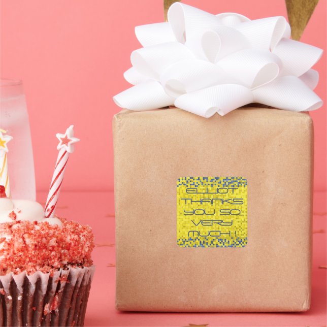 Bat Bar Mitzvah GAME ON Quadratischer Aufkleber (Party)