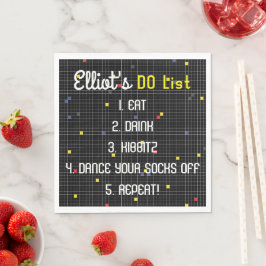 Bat Bar Mitzvah Game On Serviette