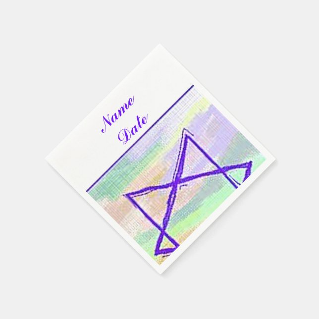 Bat Bar Mitzvah Paper Napkins Serviette (Ecke)