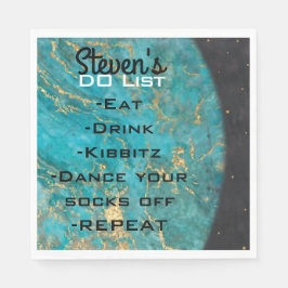 Bat Bar Mitzvah Space Out Napkins Serviette