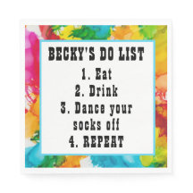 Bat Bar Mitzvah Splash of Color