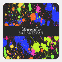 Bat/Bar Mitzvahs Neon Paint Spritzer