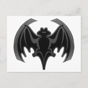 Bat Black Inv The MUSEUM Zazzle Geschenke Postkarte
