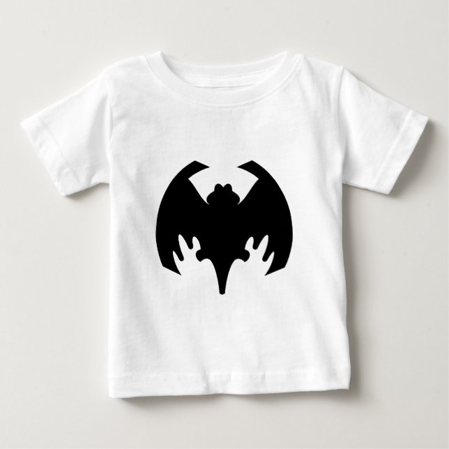 Bat Black The MUSEUM Zazzle Geschenke Baby T-shirt (Vorderseite)