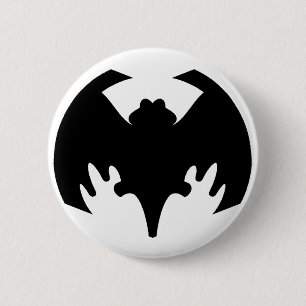 Bat Black The MUSEUM Zazzle Geschenke Button