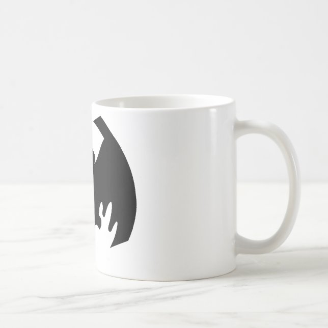 Bat Black The MUSEUM Zazzle Geschenke Kaffeetasse (Rechts)