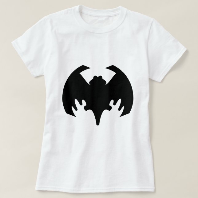 Bat Black The MUSEUM Zazzle Geschenke T-Shirt (Design vorne)