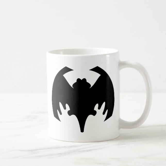 Bat Black The MUSEUM Zazzle Geschenke Tasse (Rechts)