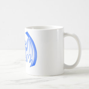 Bat Blue Inv MUSEUM Zazzle Geschenke Kaffeetasse
