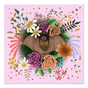 Bat-Blume Botanisch-florale Fotodruck