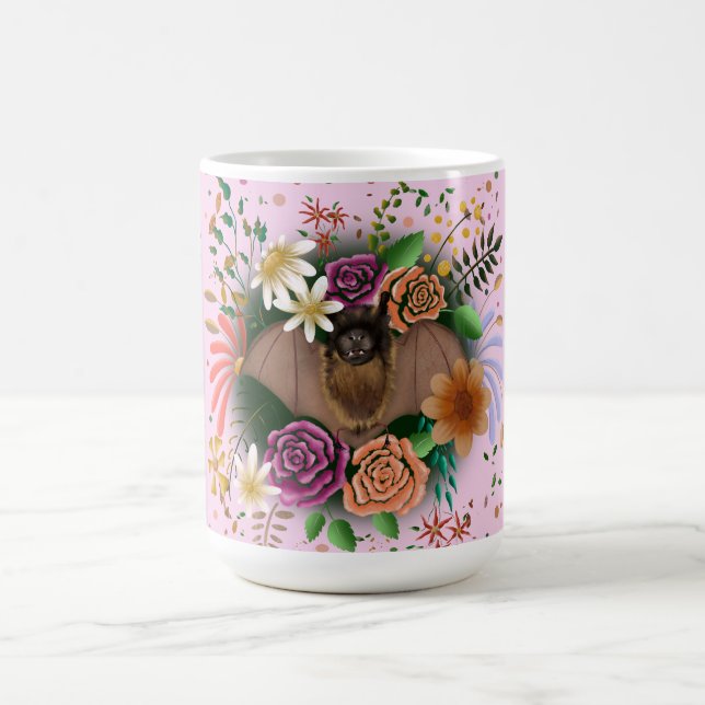 Bat-Blume Botanisch-florale Kaffeetasse (Mittel)