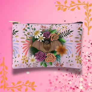 Bat-Blume Botanisch-florale Zubehörtasche