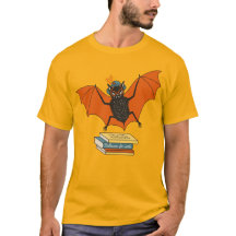 Bat Book Lover Funny Halloween