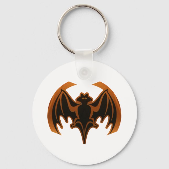 Bat Brown The MUSEUM Zazzle Geschenke Schlüsselanhänger (Vorderseite)