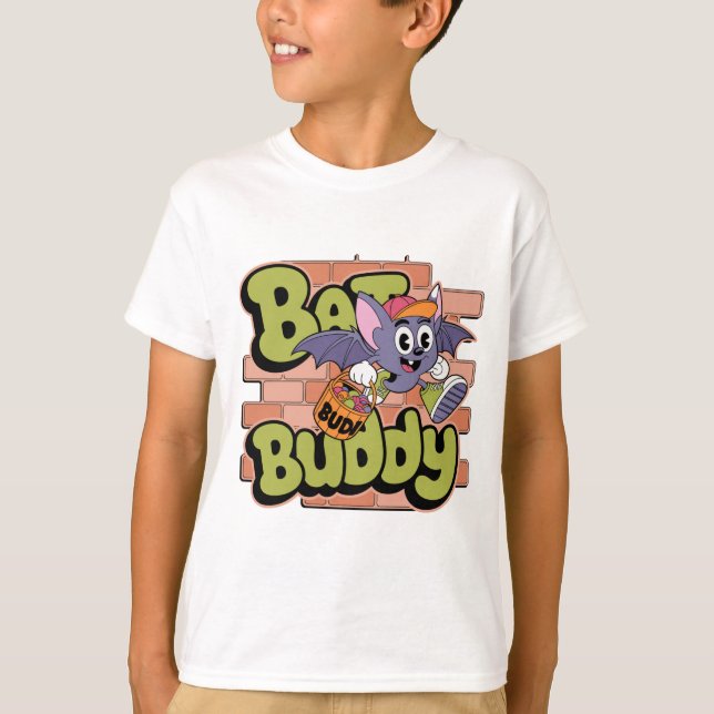 Bat Buddy Halloween Trick or Treat Kids T-Shirt  (Vorderseite)