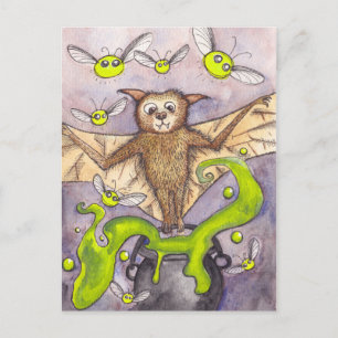 Bat & Cauldron Postkarte