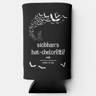 Bat-chelorette Halloween Thema Junggesellinnenabsc Selters Dosenkühler