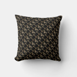 Bat Chinese Symbol Throw Pillow Kissen