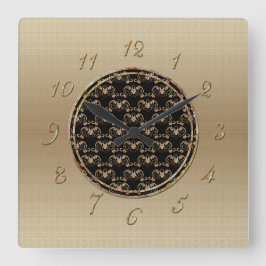 Bat Chinesisches Symbol Quadratische Wanduhr