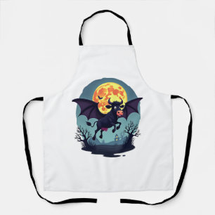 Bat Cow um Mitternacht Schürze