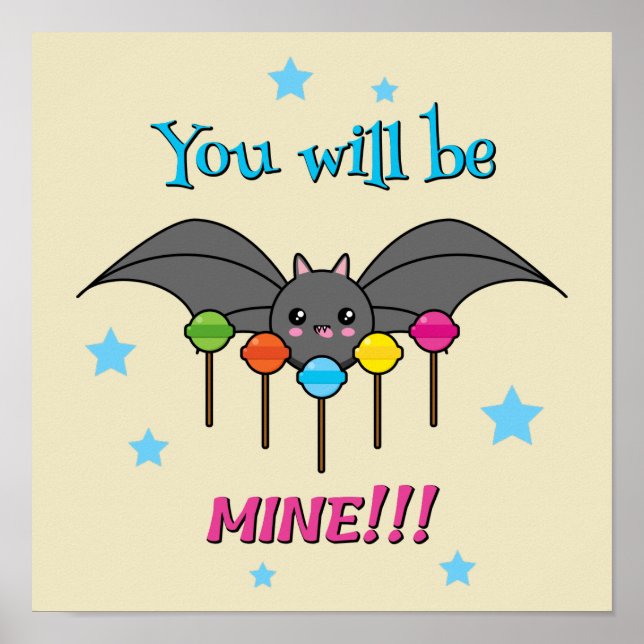 Bat Craving Lollipops - You Will Be Mine Poster (Vorne)