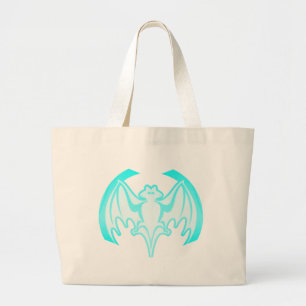 Bat Cyan Inv the MUSEUM Zazzle Geschenke Jumbo Stoffbeutel