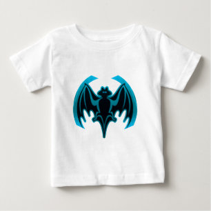 Bat Cyan The MUSEUM Zazzle Geschenke Baby T-shirt