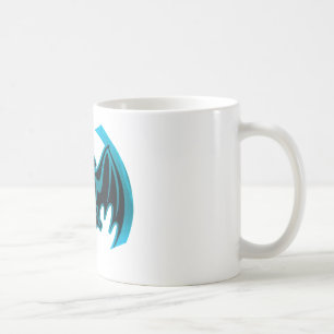 Bat Cyan The MUSEUM Zazzle Geschenke Kaffeetasse