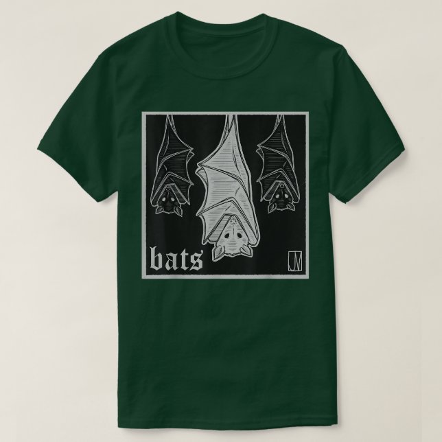 Bat Dark Halloween Fantasy Vampire 445 T-Shirt (Design vorne)