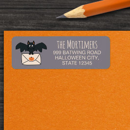Bat Delivering Mail Graues Halloween