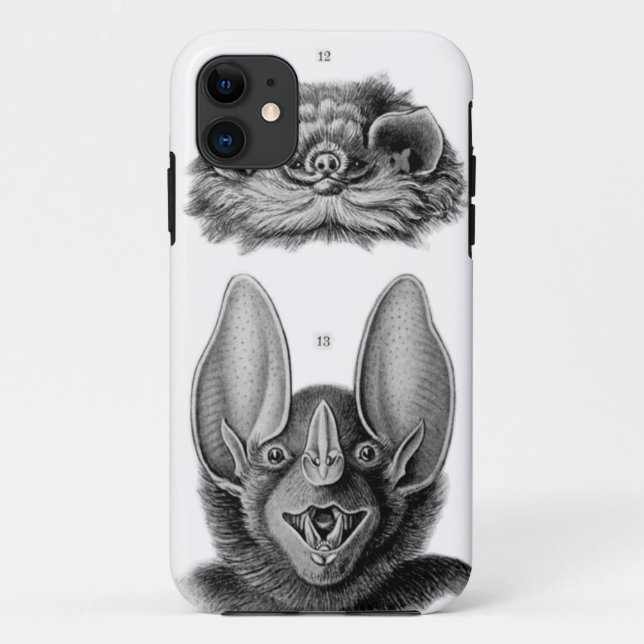 Bat Faces selten gibt iPhone Case für Vampires (Rückseite)