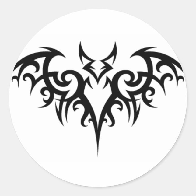 Bat Fer Brains Runder Aufkleber (Vorderseite)