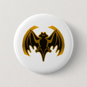 Bat Gold Das MUSEUM Zazzle Geschenke Button
