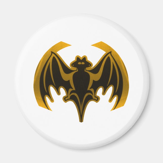 Bat Gold Das MUSEUM Zazzle Geschenke Magnet (Vorne)