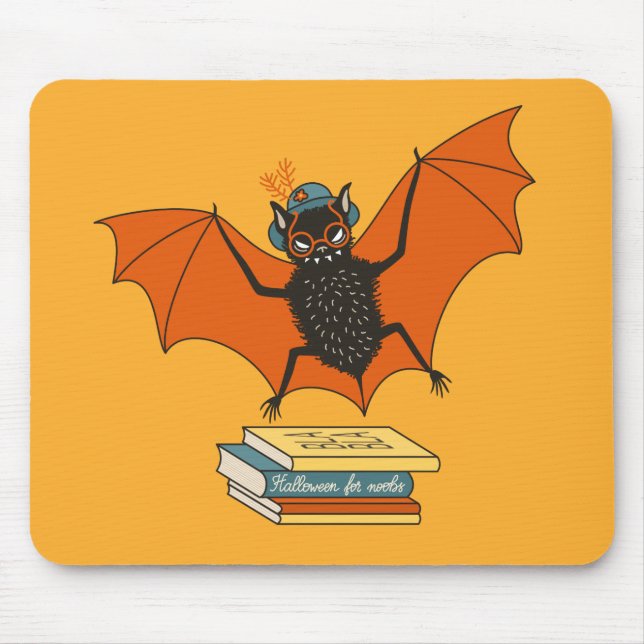 Bat Granny Book Lover Mousepad (Vorne)