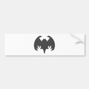 Bat Gray The MUSEUM Zazzle Geschenke Autoaufkleber
