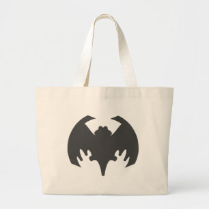 Bat Gray The MUSEUM Zazzle Geschenke Jumbo Stoffbeutel