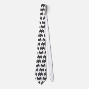 Bat Gray The MUSEUM Zazzle Geschenke Krawatte