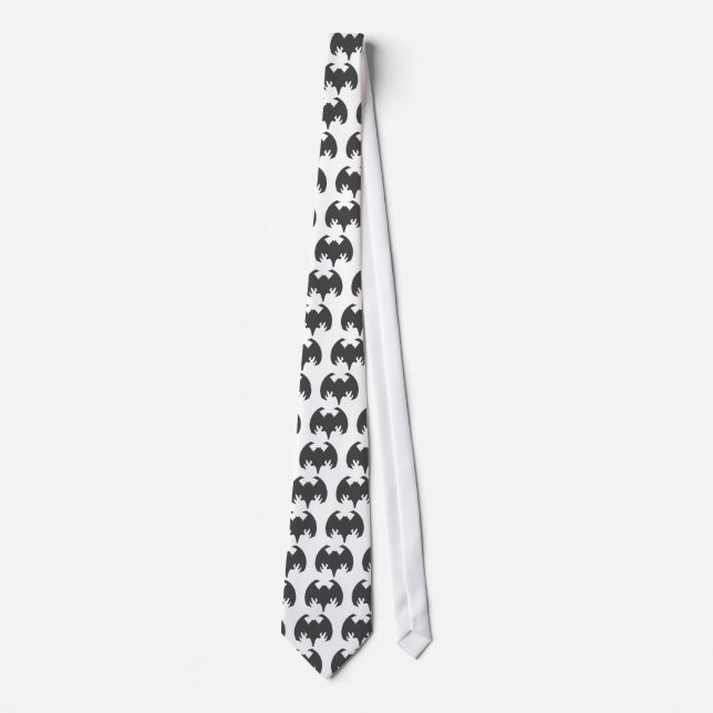 Bat Gray The MUSEUM Zazzle Geschenke Krawatte (Vorderseite)