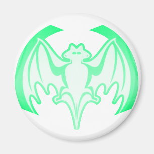 Bat Green Inv MUSEUM Zazzle Geschenke Magnet