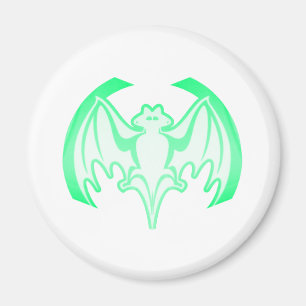 Bat Green Inv MUSEUM Zazzle Geschenke Magnet