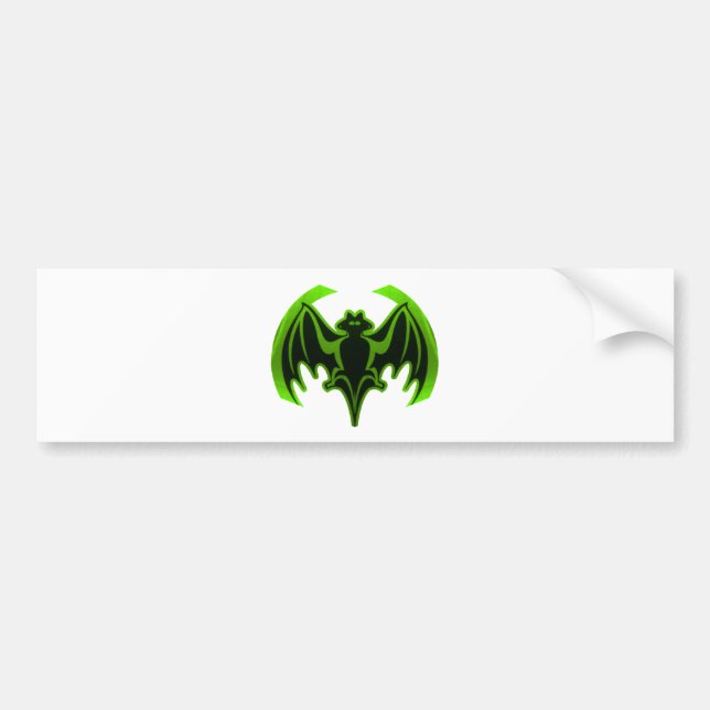 Bat Green MUSEUM Zazzle Geschenke Autoaufkleber (Vorne)