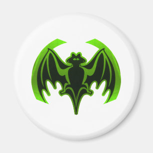 Bat Green MUSEUM Zazzle Geschenke Magnet